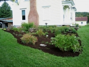 after weeding and mulching