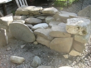barbeque pit under construction