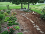 end to end as garden is installed