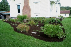 after weeding and mulching