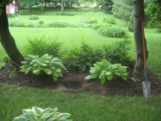 small shade area being installed