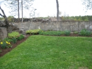 to the right of the old milkhouse