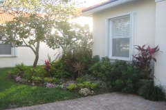 after weeding and mulching